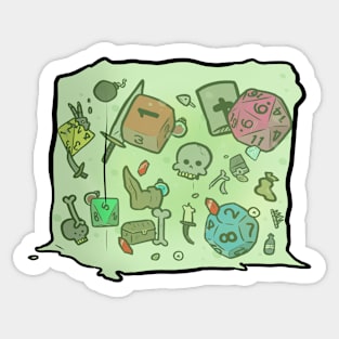 Gelatinous Dice Sticker